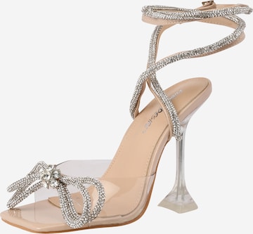 Public Desire Sandal 'GLIMMER' i beige: framsida