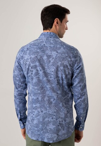 Black Label Shirt Regular Fit Langarmhemd 'LINCOT' in Blau