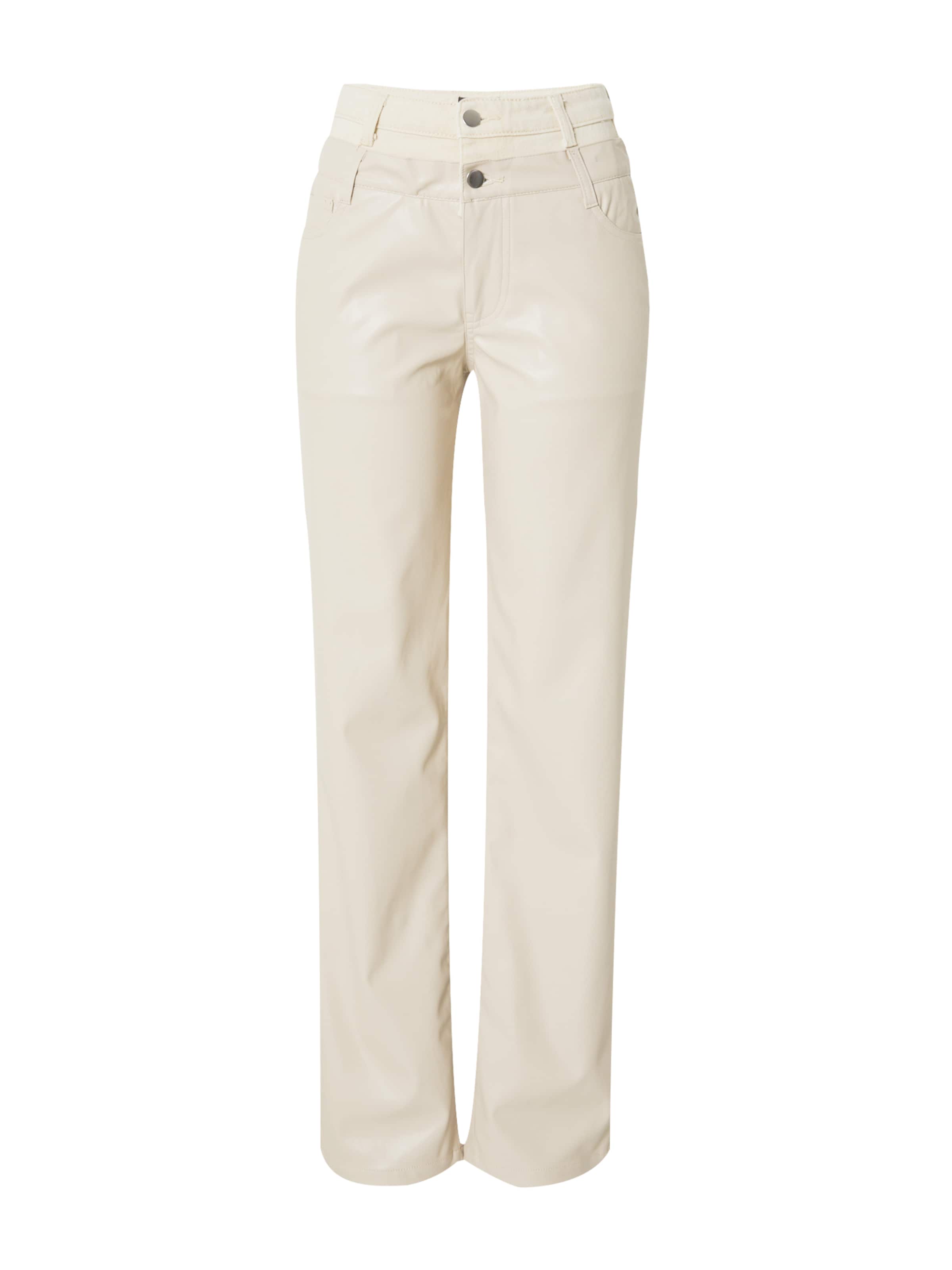 Misspap Regular Trousers in Beige: front