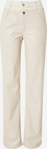 Misspap Normalny krój Spodnie w kolorze beżowy: przód