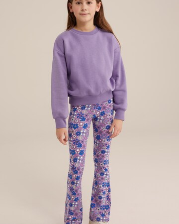 Flared Leggings di WE Fashion in lilla