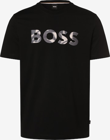 BOSS Black Shirt 'Thompson 15' in Black: front