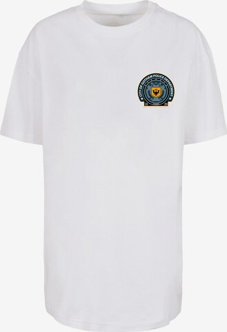F4NT4STIC Oversized Shirt 'DC Comics Batman Gotham Police' in White: front