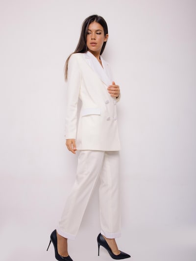 CACTUS THE BRAND Παντελόνι 'Cactus the Brand, Pantaloni cu croiala ampla, Lila, M' σε 36 σε ελεφαντόδοντο, Άποψη προϊόντος