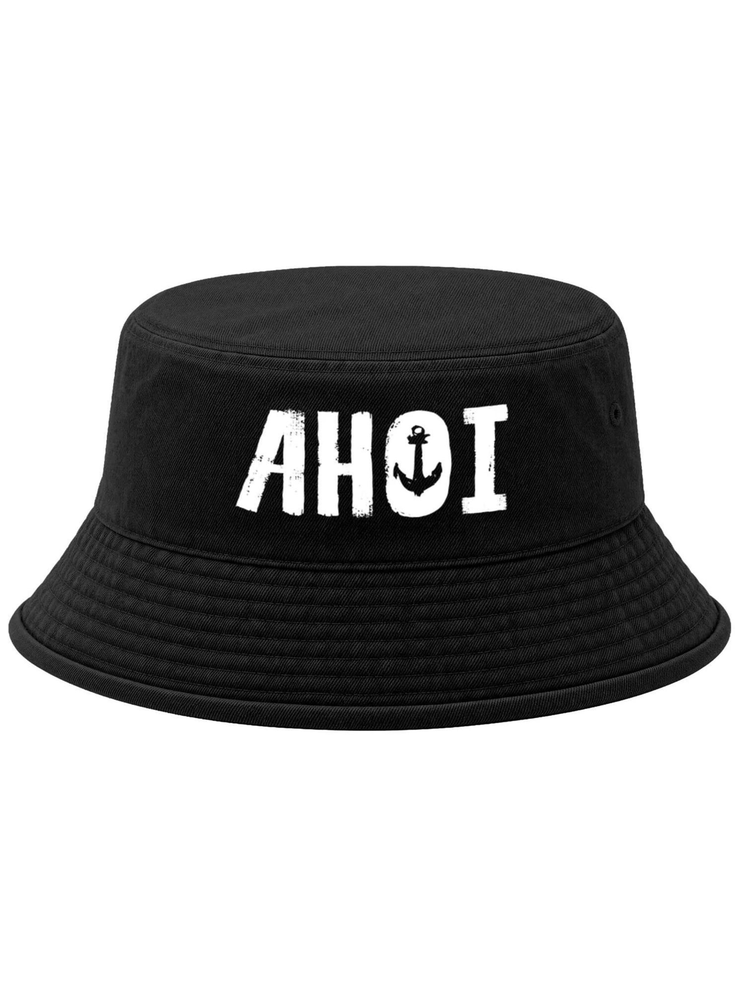 Neverless Hat 'Ahoi' in Black: front