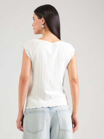 Tricou de la Pepe Jeans pe alb: spate