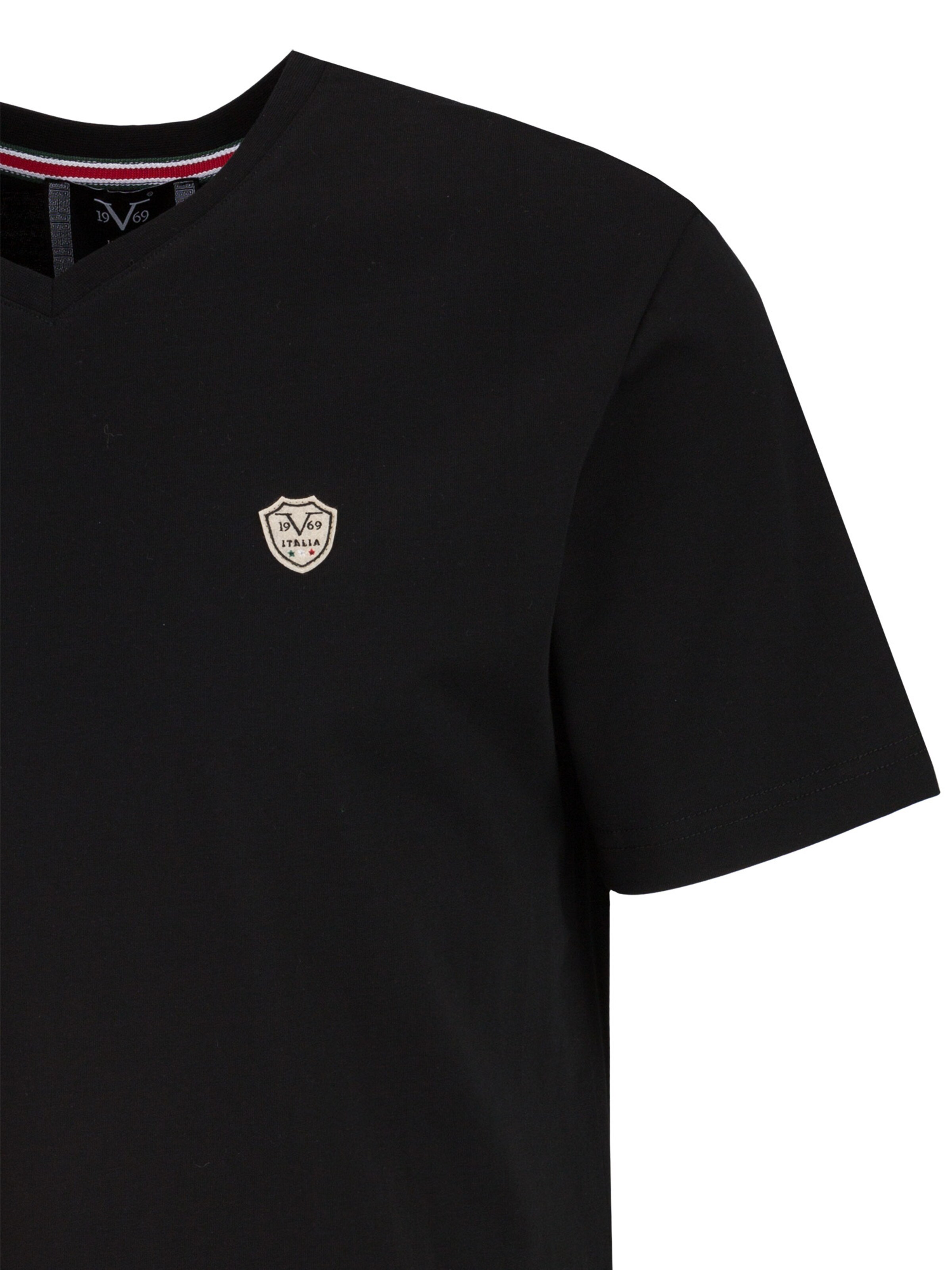 19V69 ITALIA T-Shirt 'Toni' in Schwarz