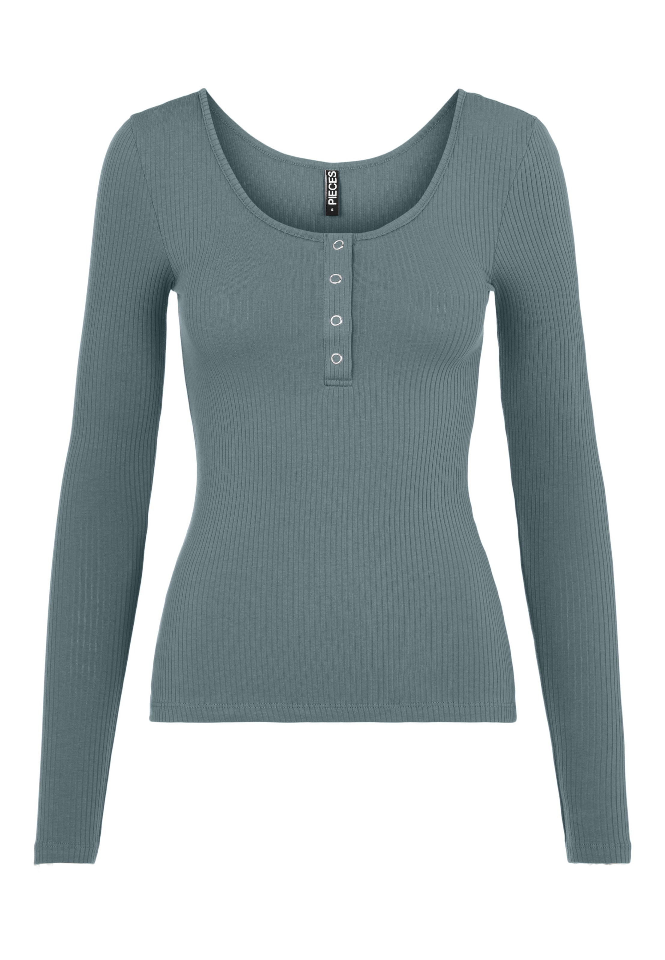 PIECES - Camisa 'KITTE' em azul: frente