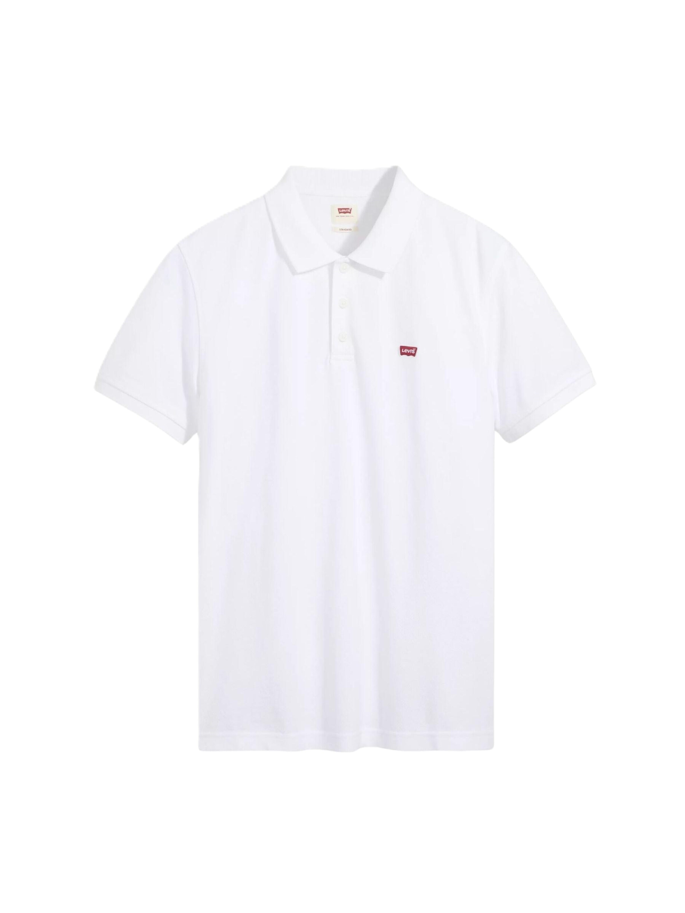 LEVI'S ® Poloshirt 'Housemark' in Weiß: Vorderseite