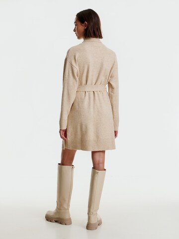 EDITED Knit dress 'Okka' in Beige