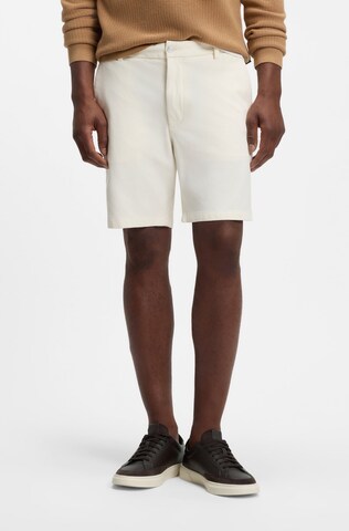 BOSS Slim fit Chino Pants ' Kane ' in White: front