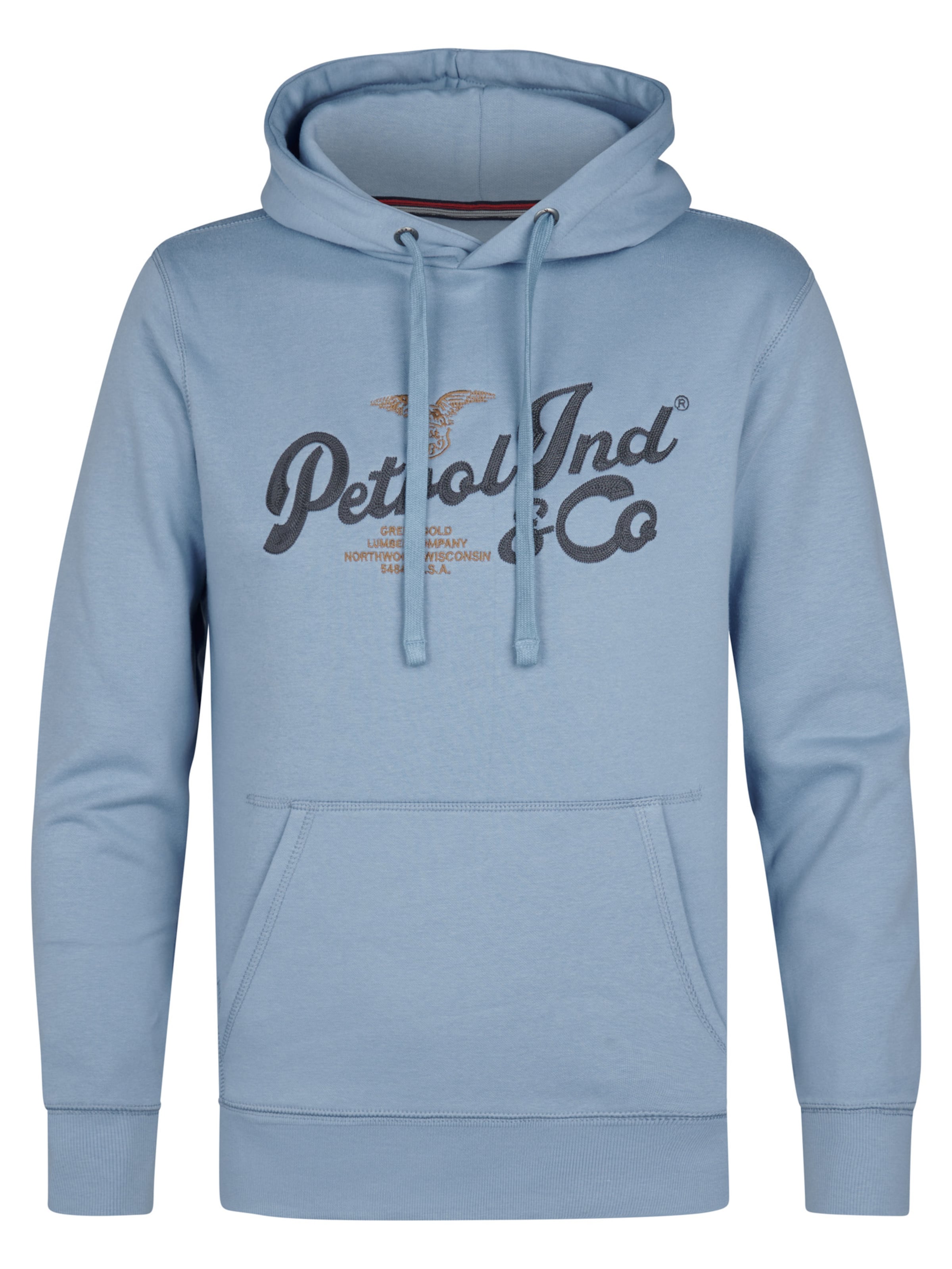 Sweat-shirt 'Kennewick' Petrol Industries en bleu : devant