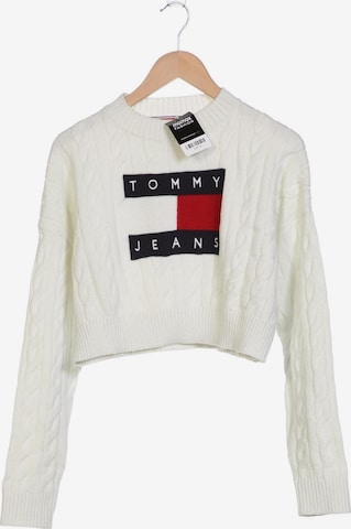 Tommy Jeans Pullover S in Weiß: predná strana