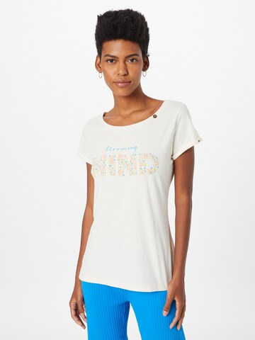 Ragwear Тениска 'FLORAH' в бяло: отпред