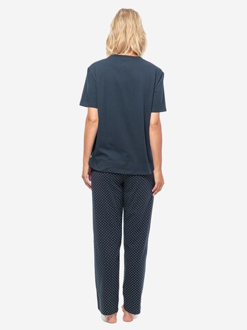 SCHIESSER Pyjama 'Organic Cotton'‌‌‌‌ in Blau