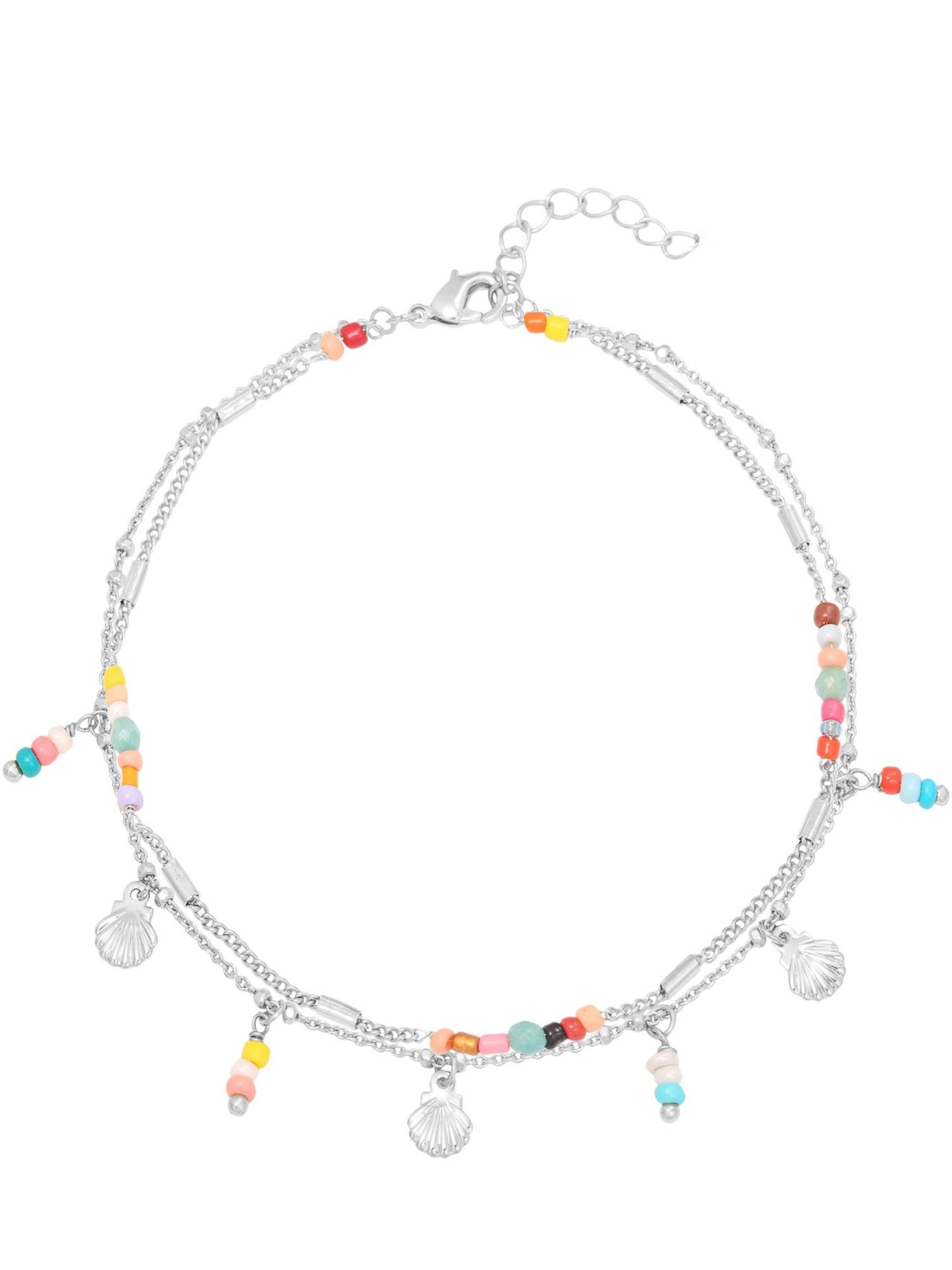 Cala Rose Foot jewelry 'BEACH' in Silver: front
