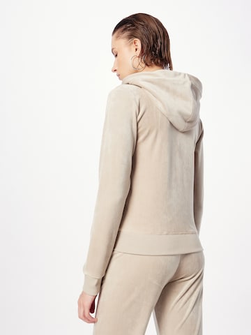 Juicy Couture - Sudadera con cremallera en beige