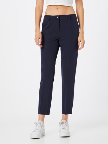 Sisley - regular Pantalón de pinzas en azul: frente