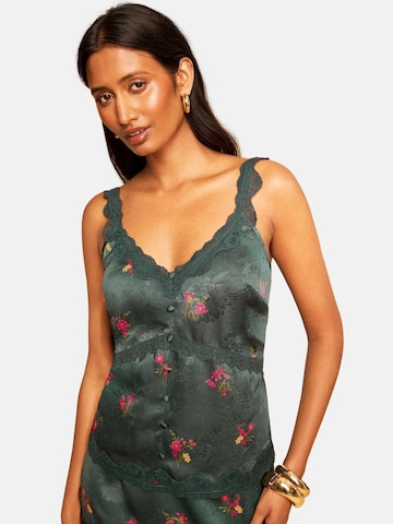 love & roses Top in Blue: front
