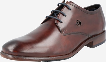 bugatti - Zapatos con cordón 'Mansueto' en marrón: frente