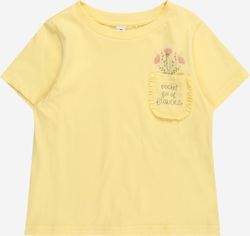 ABOUT YOU Тениска 'Fleur' в жълто: отпред