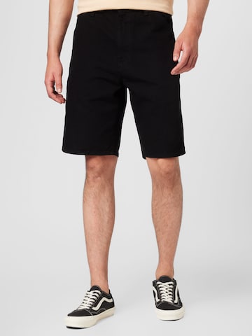 Loosefit Pantalon Carhartt WIP en noir : devant