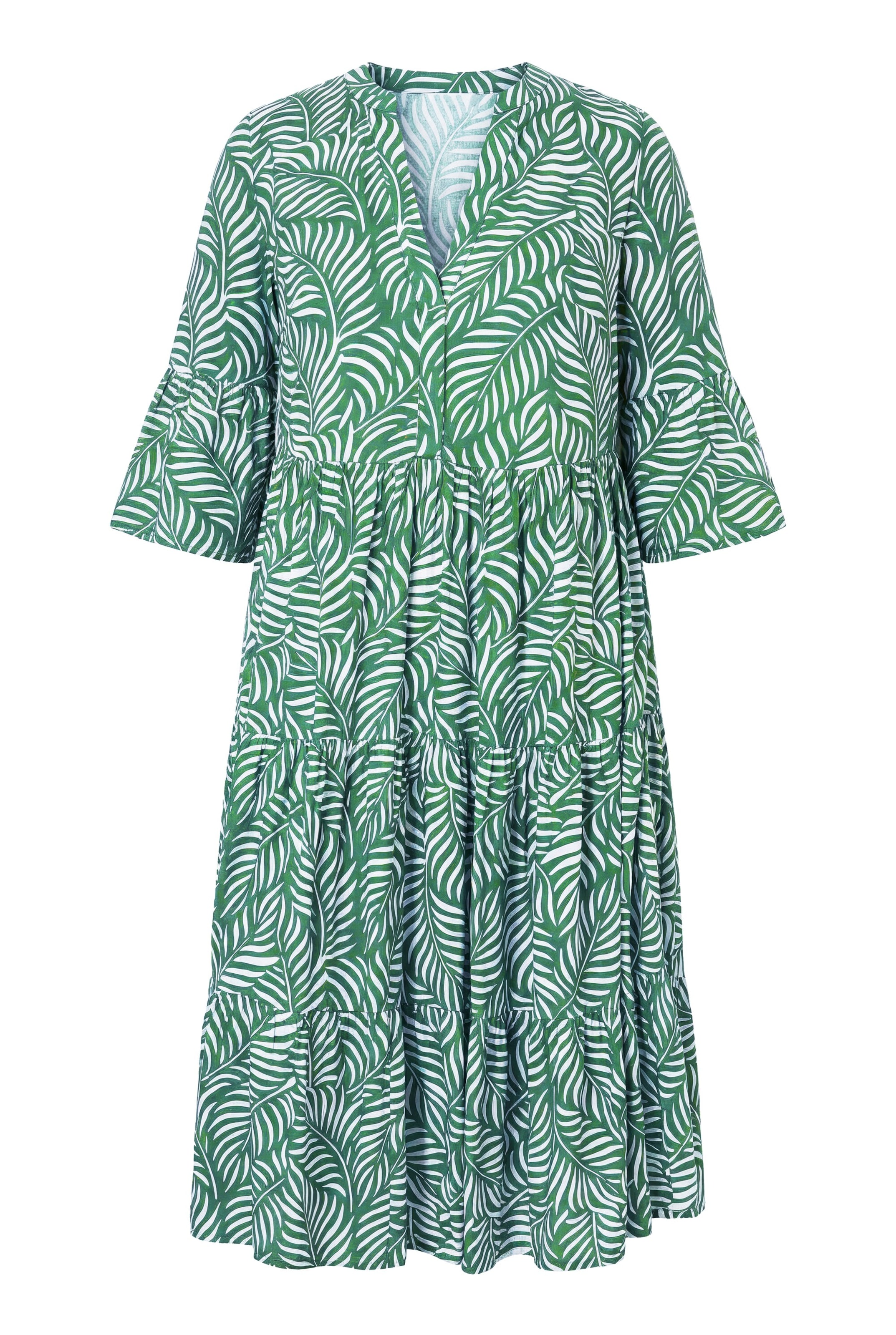 Studio Untold Dress in Green: front