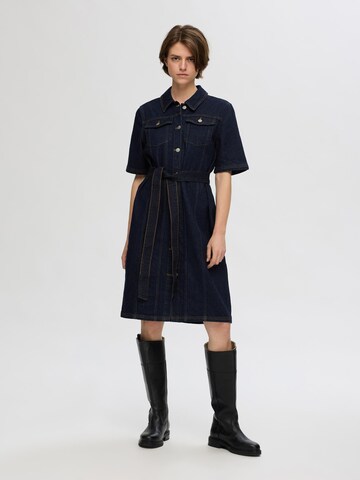 SELECTED FEMME Shirt dress in Blue