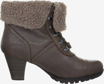 JANA Lace-Up Ankle Boots in Brown