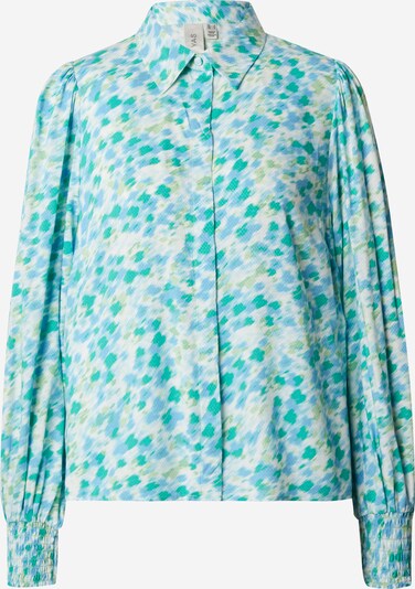 Y.A.S Blouse 'Alira' in de kleur Aqua / Appel / Wit, Productweergave