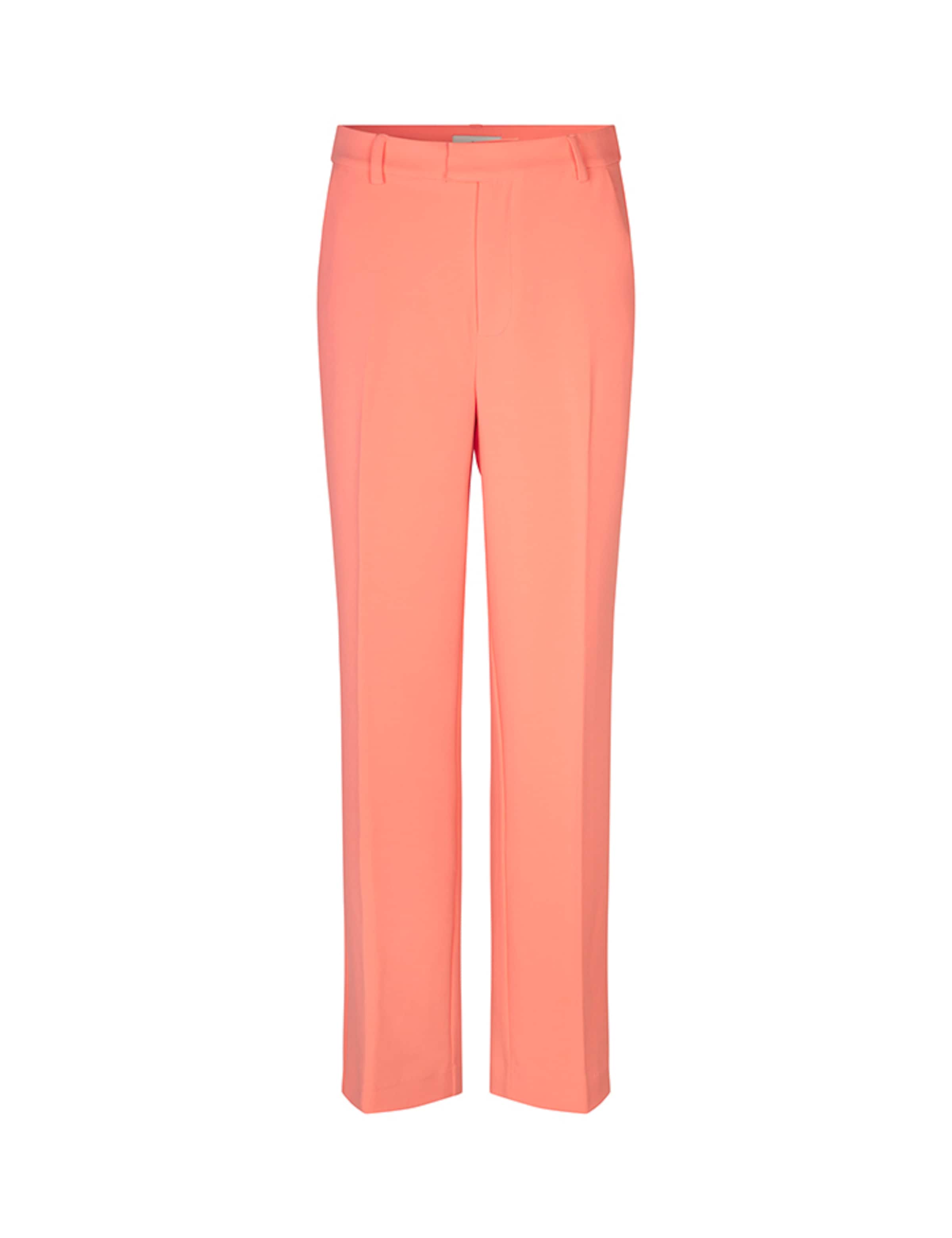 Regular Pantalon à plis 'Krishna' mbym en rose : devant