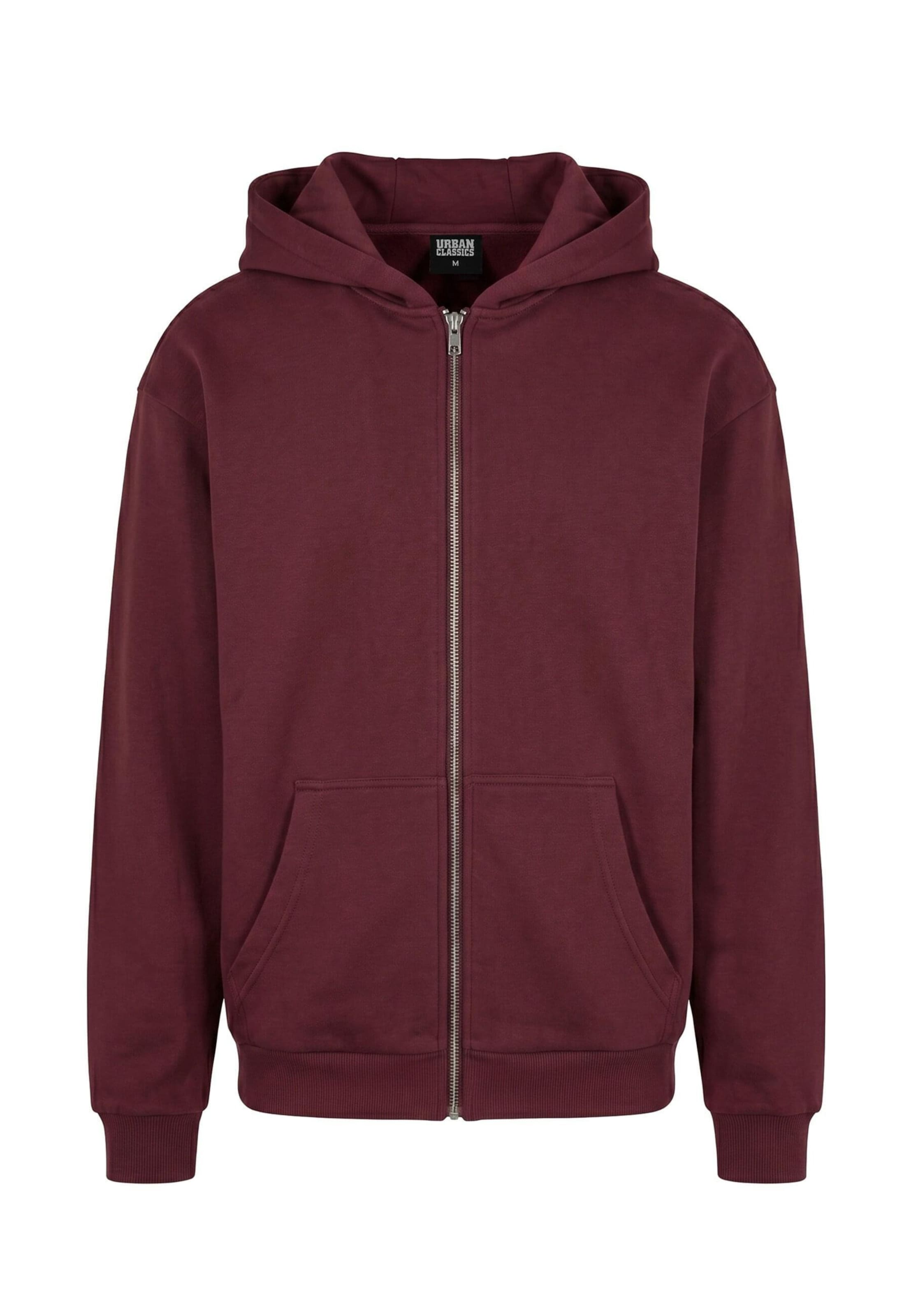 Veste de survêtement Urban Classics en rouge : devant