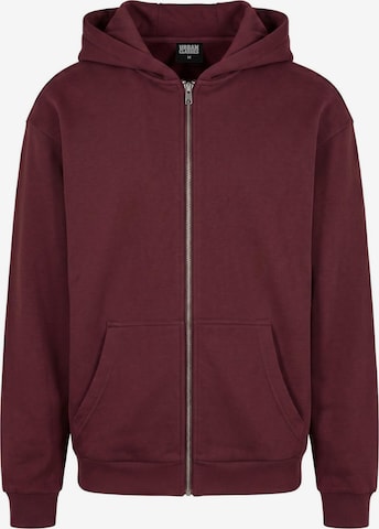 Veste de survêtement Urban Classics en rouge : devant