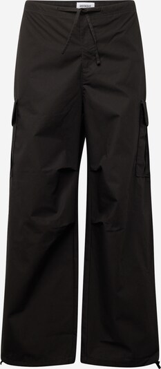 WEEKDAY Pantalon cargo en noir, Vue avec produit