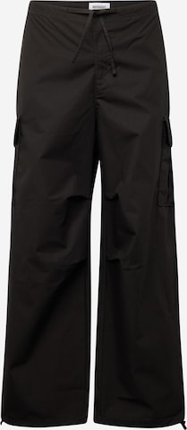 WEEKDAY - Pantalón cargo en negro: frente