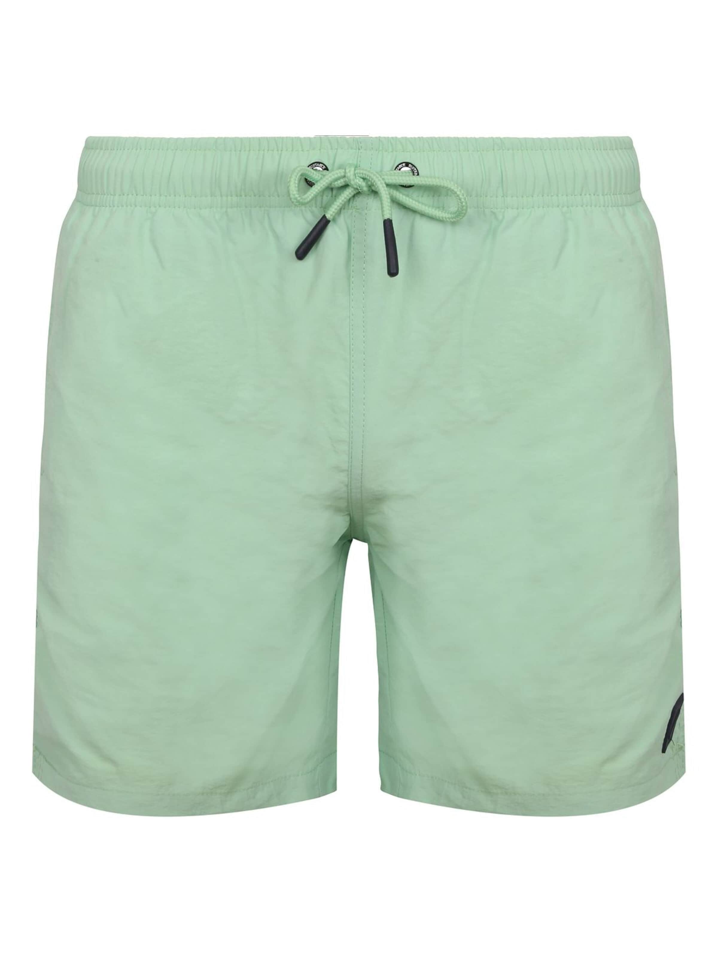Suitable Board Shorts in Green: front