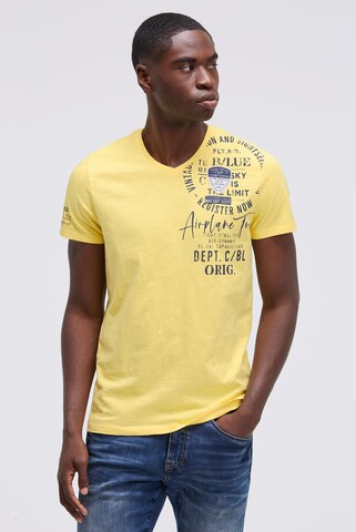 CAMP DAVID Shirt in Yellow: front