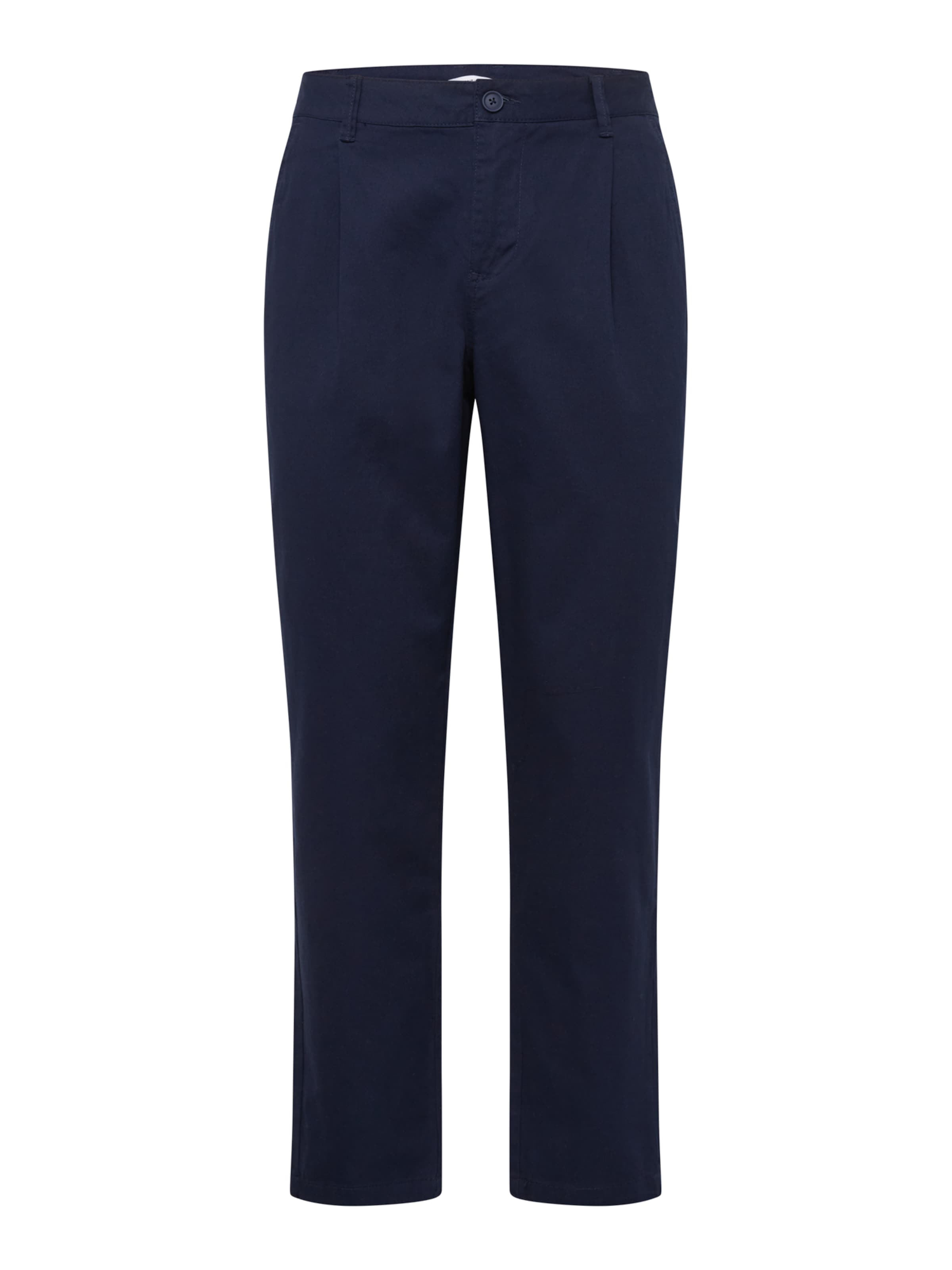 mėlyna ABOUT YOU Standartinis Klostuotos kelnės 'Azad': priekis