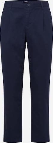 ABOUT YOU Regular Pleat-Front Pants 'Azad' in Blue: front