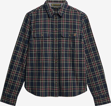 Chemisier Superdry en bleu : devant