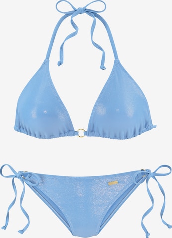 LASCANA Triangel Bikini in Blau: predná strana