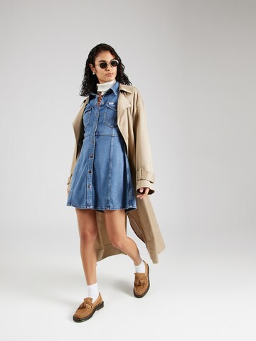 WRANGLER Särkkleit 'A LINE SHIRT DRESS', värv sinine