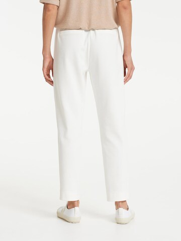 Coupe slim Pantalon 'Meniko' OPUS en blanc