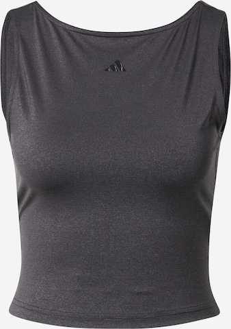 ADIDAS PERFORMANCE Sports Top 'Studio ' in Black: front