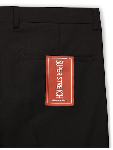 Regular Pantalon à pince 'MESSINA' BENVENUTO en noir