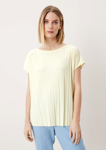 T-shirt s.Oliver BLACK LABEL en jaune : devant