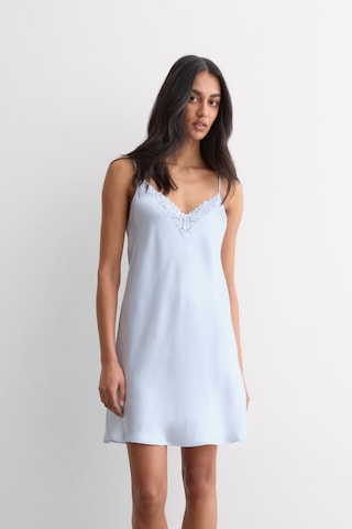 INTIMISSIMI Negligee 'Silky Flowers' in Blue: front