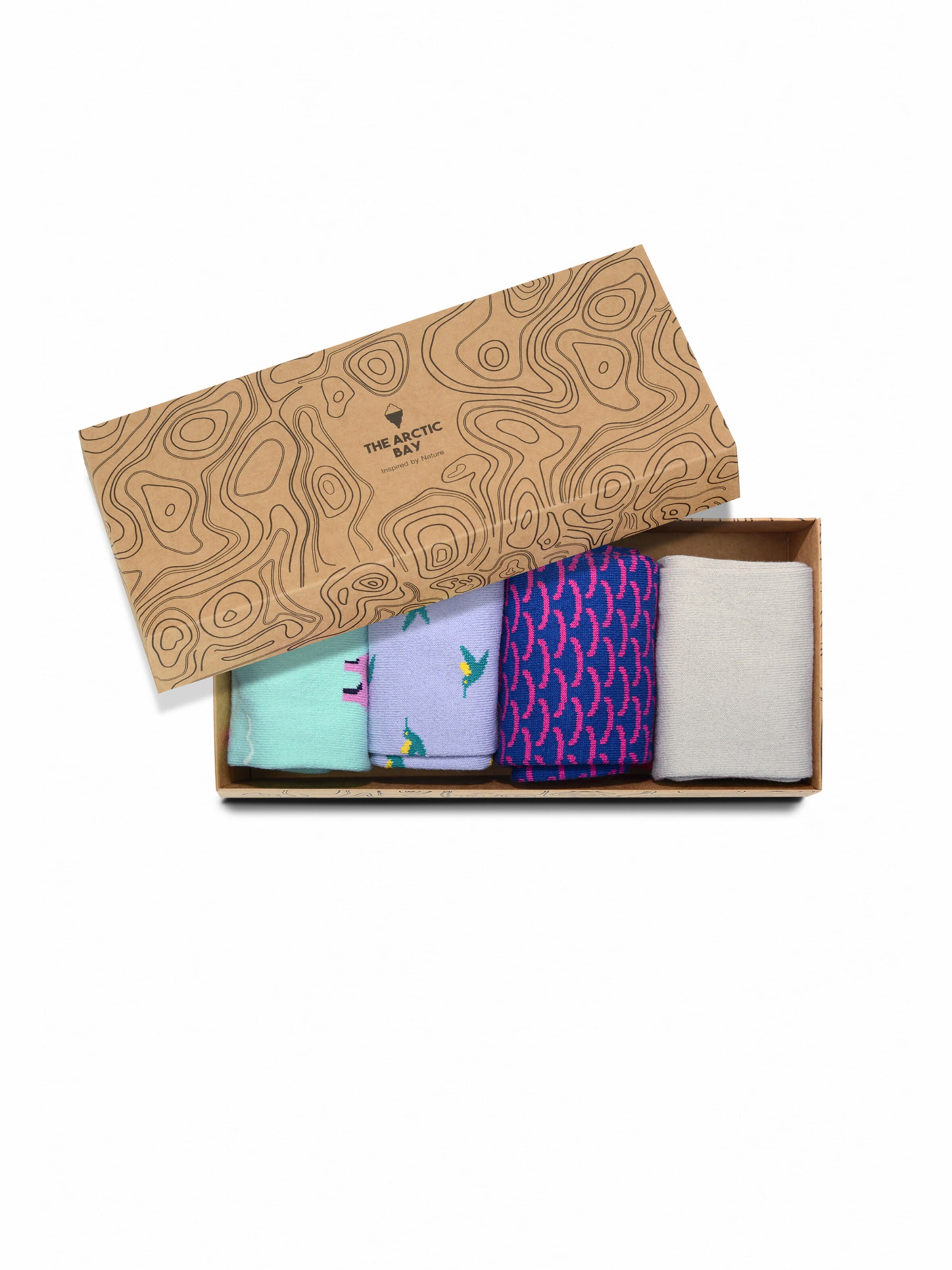 The Arctic Bay Socks 'ZEFYR EDITION Gift box 4 Pack Unisex' in Mixed colours