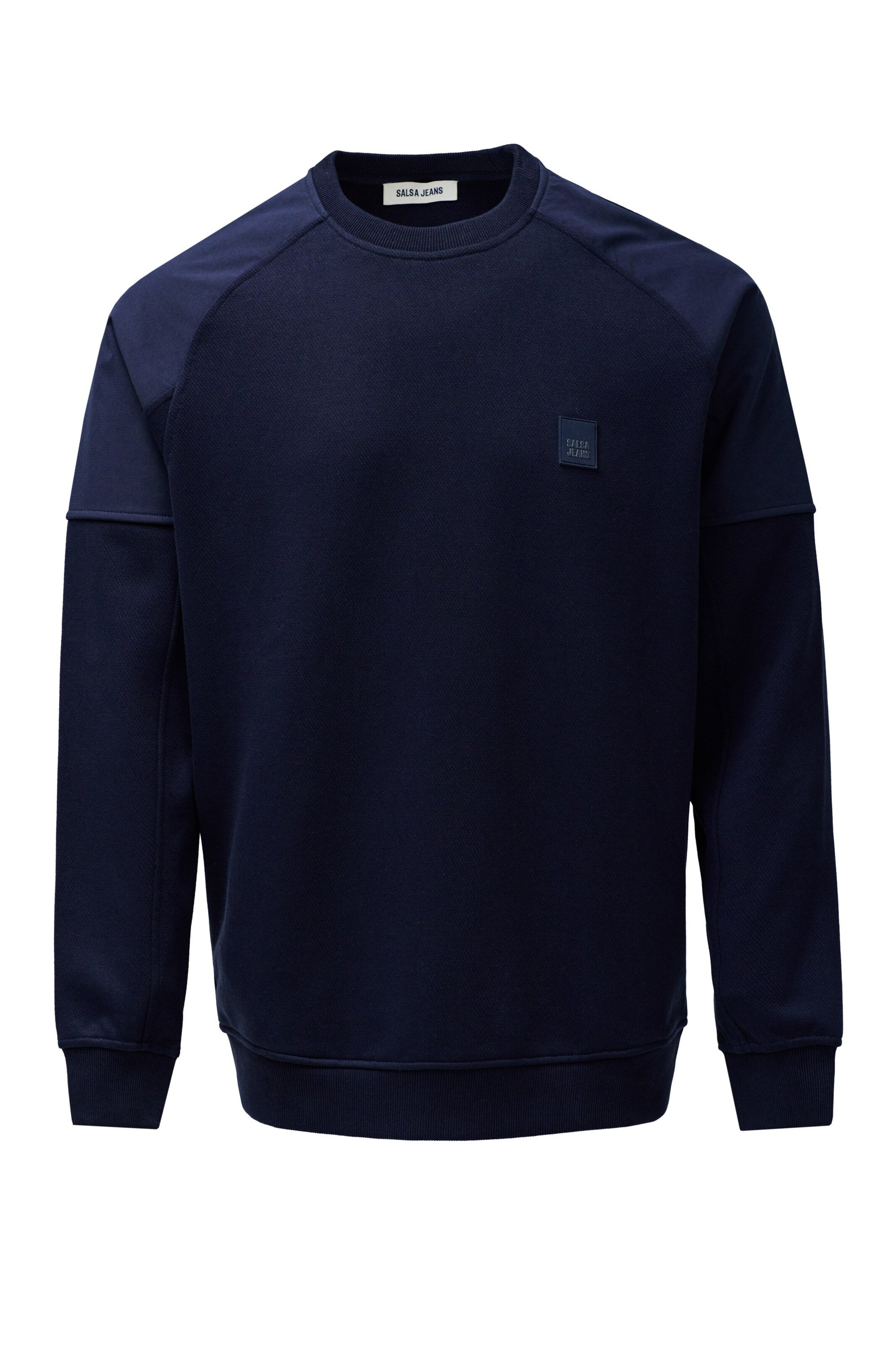 Salsa Jeans Sweatshirt in Blauw: voorkant
