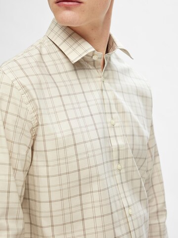 SELECTED Regular fit Overhemd in Beige